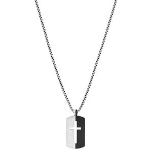 Split design dogtag necklace